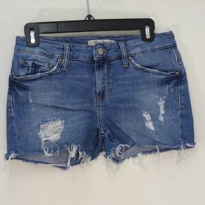 Mavi‎ Jeans Co Womens Cut Off Denim Shorts Distressed 26